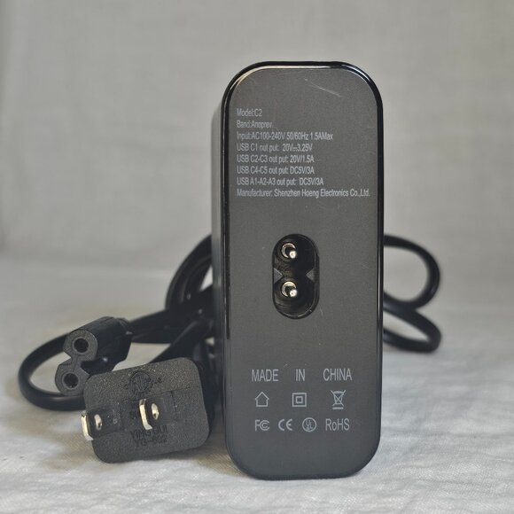 8-Port USB Hub USB-C USB-A Compact Charging Station Fast Desktop Charger - Picture 2 of 5